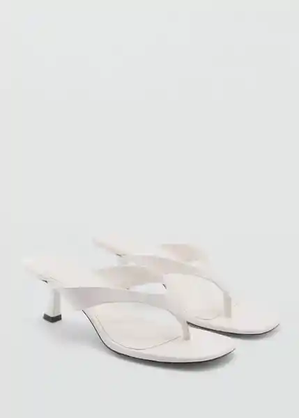 Sandalias Kon Blanco Talla 39 Mujer Mango