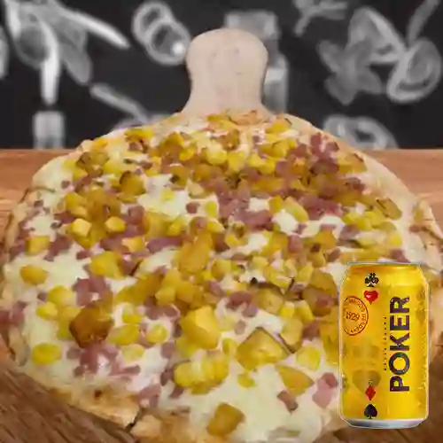 Combo Maduro, Tocineta&Maíz + Poker Lta 330ml