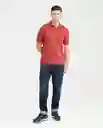 Camiseta Polo Smart in Jersey Rojo Granate Oscuro M Chevignon