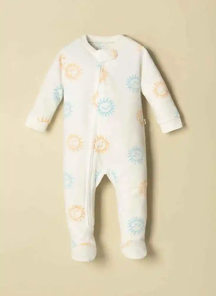 Pijama Manga Larga 00-0Meses - Bco Estam