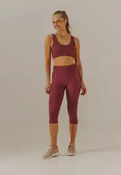 Leggings Capri Mujer Mp Vino Talla L Bronzini