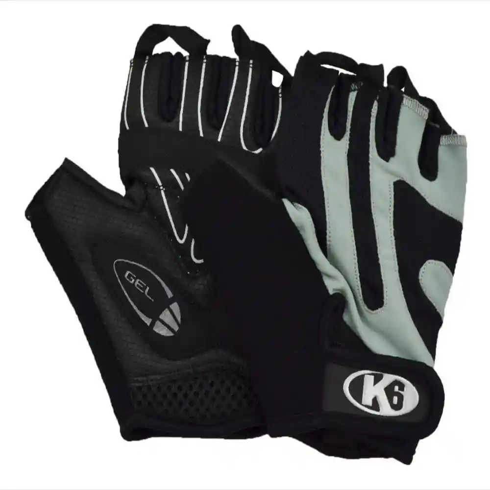 K6 Guantes Para Gimnasio De Cuero Fitness Ultra Talla L