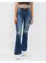 Jean Flare Azul Talla 6 Regular Mujer American Eagle