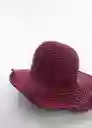 Sombrero Arena Morado Talla 99 Mujer Mango