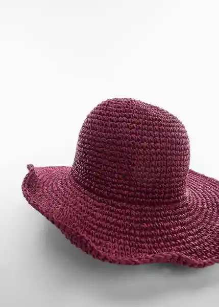 Sombrero Arena Morado Talla 99 Mujer Mango