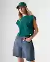 Camiseta Mujer Verde Talla M 602G006_VER195220 Americanino