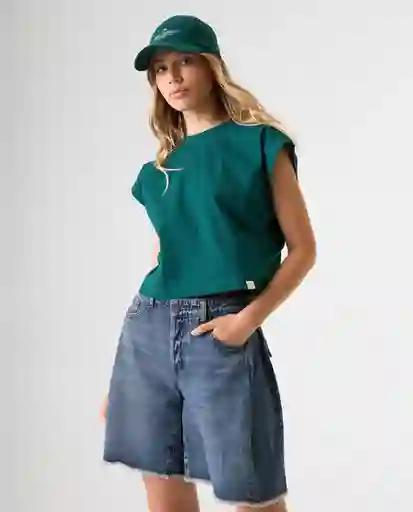 Camiseta Mujer Verde Talla M 602G006_VER195220 Americanino