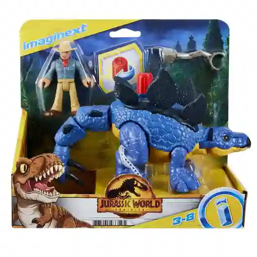 Mattel Pack Juguete F-p Imaginext Stegosaurus & Dr. Gvv64