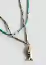 Collar Tessa Oro Talla 99 Mujer Mango