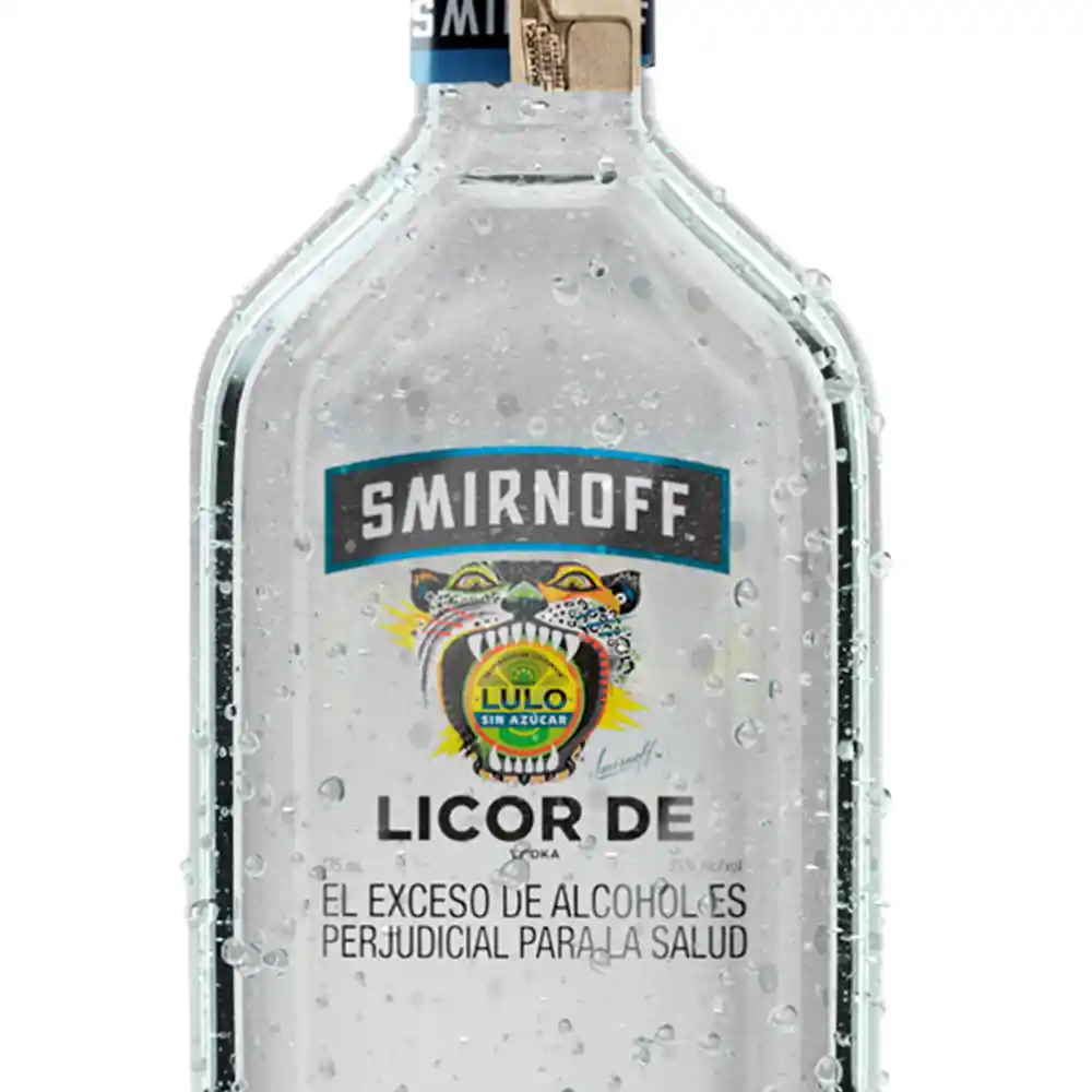 Smirnoff x1 Lulo Sin Azúcar vodka saborizado listo para tomar 375 ml