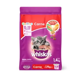 Whiskas alimento para gatito carne 1.4 Kg