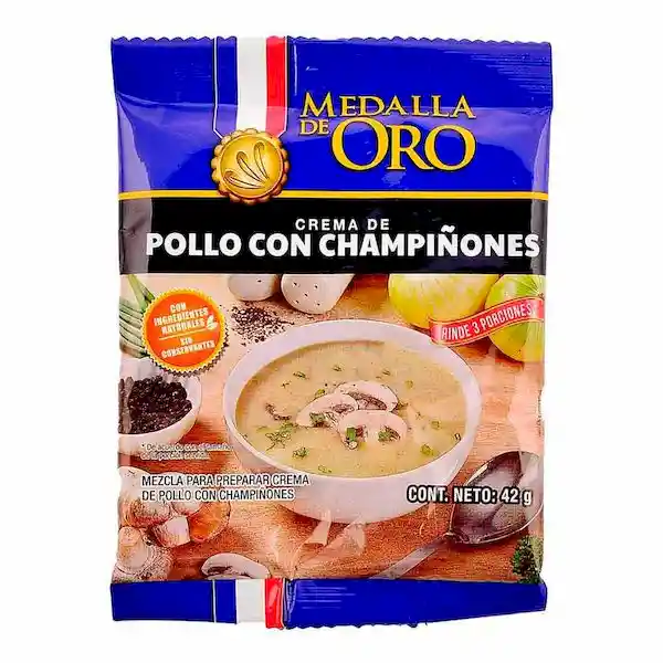 Medalla Oro Crema Pollo y Champiñones