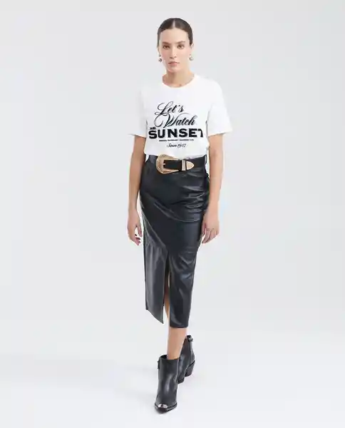 Camiseta Sunset Graphic Tee Crudo Prístino Claro T. M Chevignon