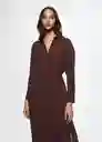 Vestido Sonia-A Granate Talla S Mujer Mango