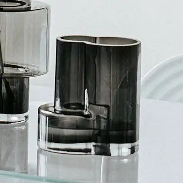 Element Accessories Florero Fusio Gris 20 cm