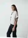 Camisa Vani Mujer Crudo Ballueca Claro T M 512G375 Naf Naf