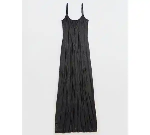 Vestido A Aerie Negra Talla Small American Eagle