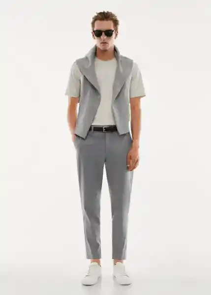 Pantalón Bologna Gris Claro Vigoré Talla 42 Hombre Mango