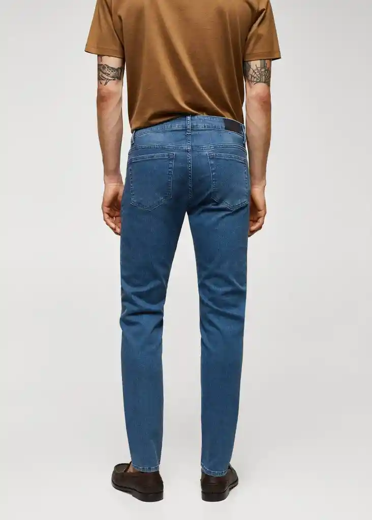 Pantalón Jean Patrick Dirty Oscuro Talla 38 Hombre Mango