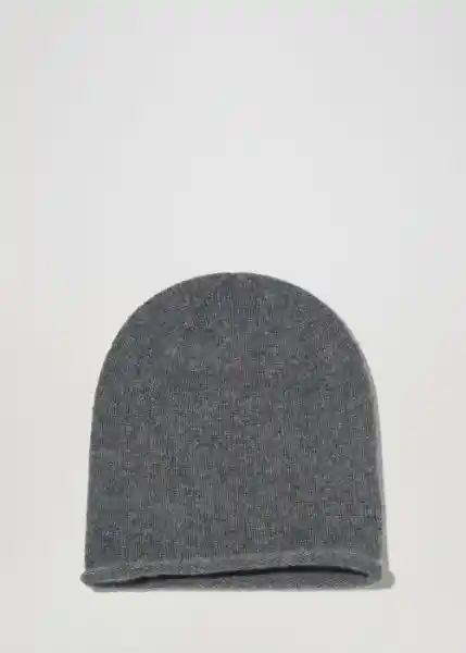 Gorro Perla Gris Medio Vigore Talla 99 Mujer Mango