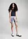 Top Rib Navy Talla 10 Niñas Mango