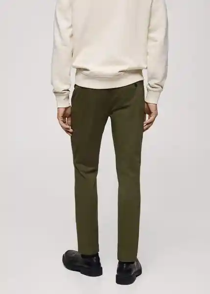 Pantalón Prato Khaki Talla 40 Hombre Mango