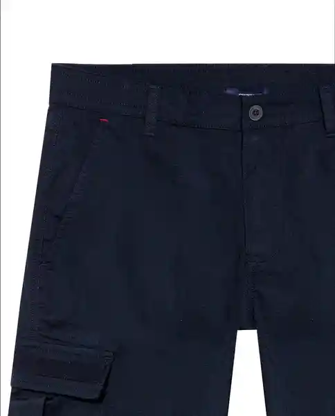 Short Cargo Azul Medianoche Ultraoscuro Talla 32 Chevignon