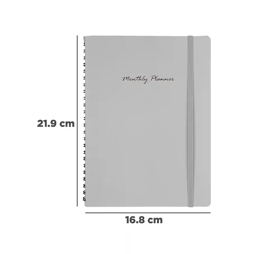 Cuaderno de Espiral con Plan Mensual Miniso