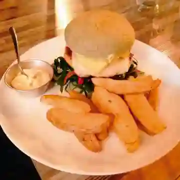 Hamburguesa Camarón y Pescado