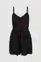 ONeill Vestido Playsuit Corto Mix And Match Negro Talla M