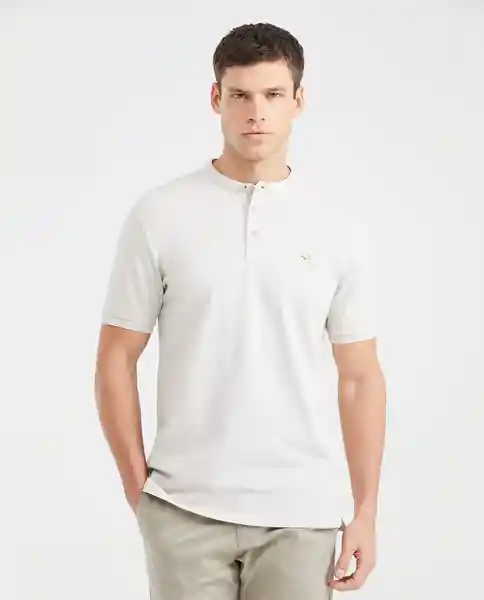 Camiseta Polo Ner# Neck Masculino Crudo Lácteo Medio S Chevignon