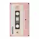 Miniso Libreta Con Diseño de Cassette 104 Hojas Rosa