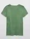 Camiseta Aerie Verde Talla Large American Eagle 54941726