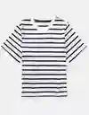 Camiseta Mujer Negro Talla: MEDIUM 1087032 American Eagle