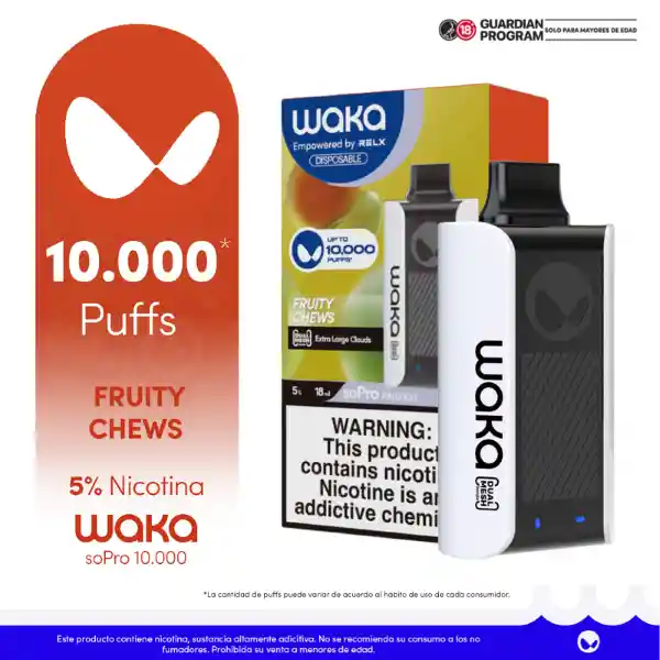 WAKA Vape SoPro 10.000 Fruity Chews 5% 10.000 Puffs