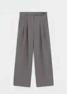 Pantalón Siena Gris Talla 38 Mujer Mango