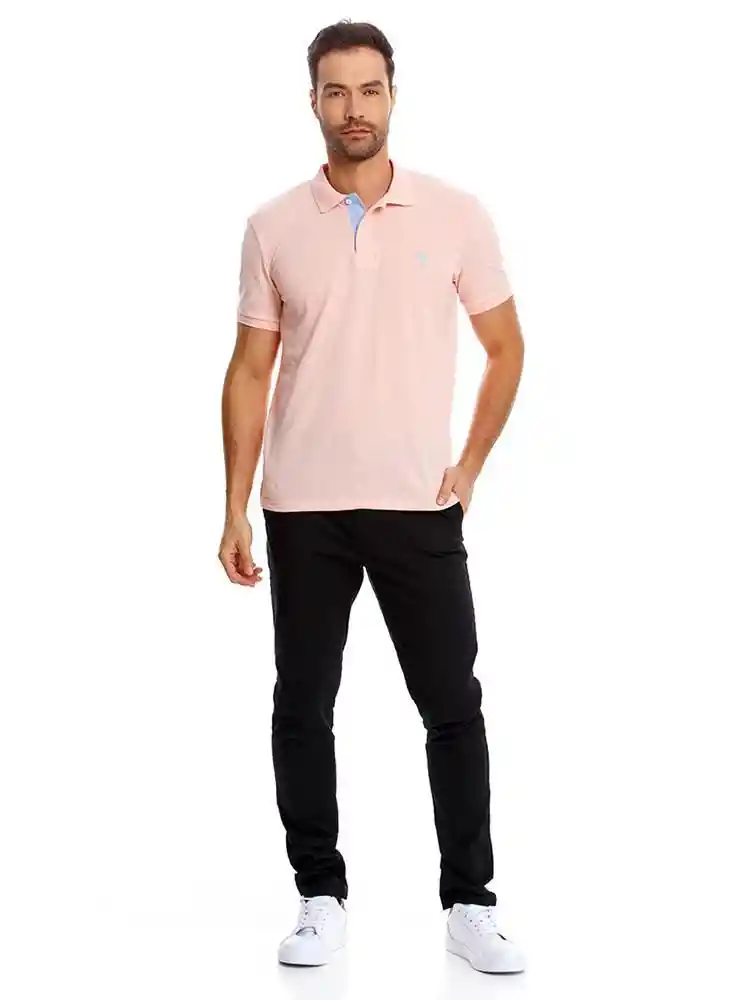 Camiseta Polo Para Hombre M - Rosado