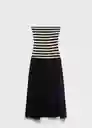Vestido Nati Negro Talla M Mujer Mango