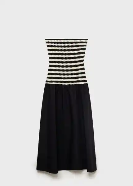 Vestido Nati Negro Talla M Mujer Mango