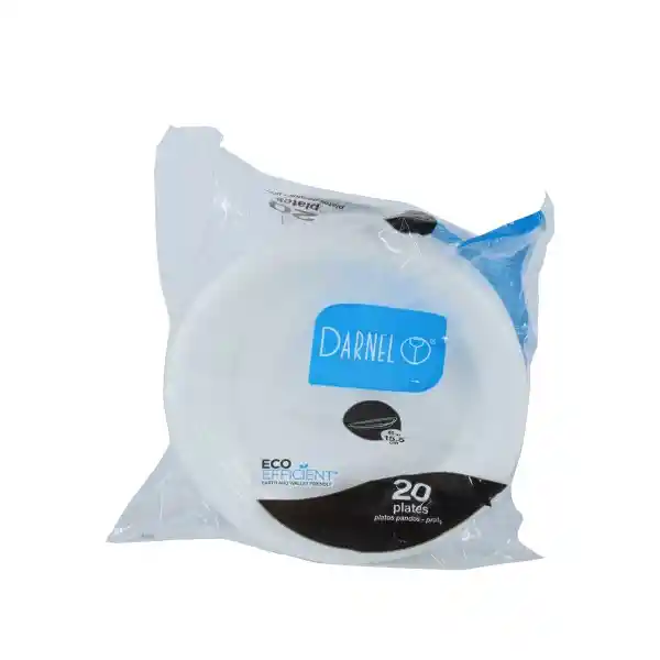 Darnel Plato Espumado Pando Blanco 15.5 cm
