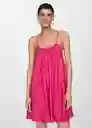 Vestido Alandi Fucsia Talla S Mujer Mango