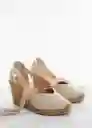 Zapatos Cabo Beige Talla 35 Mujer Mango