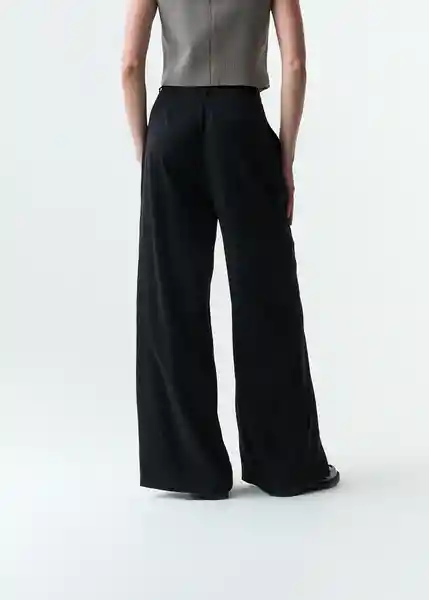 Pantalón Isis Mujer Negro Puro Ultraoscuro Talla 6 533G356 Naf Naf