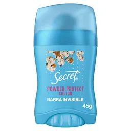 Desodorante Antitranspirante Mujer Secret Barra Invisible Powder Protect Algodón 45 g