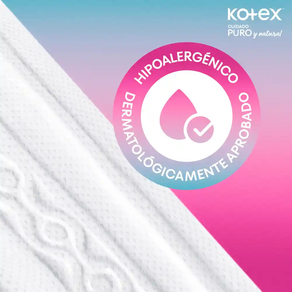 Toalla Higiénicas Kotex Puro y Natural 24 Und