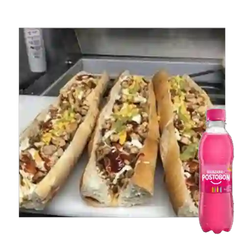Combo Endiablado Pepito Mixto +Postobón Manzana 250ml