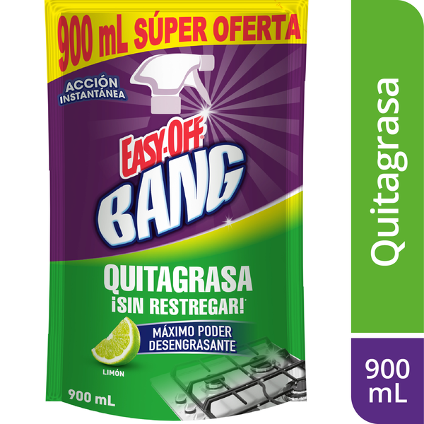 Easy Off Bang Quita Grasa Limón 900 ml
