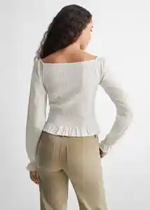 Camiseta Royal Off White Talla 20 Teen Niñas Mango