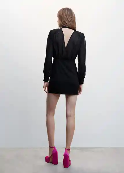 Vestido Eva Negro Talla M Mujer Mango