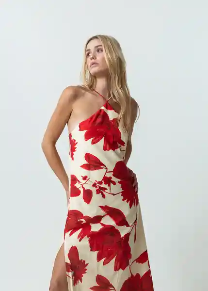 Vestido Tiani Mujer Rojo Pompeya Oscuro Talla M 472G327 Naf Naf